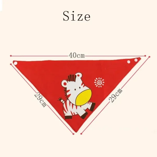 5pcs/set Baby Saliva Towel Triangle Scarf Cotton Bandana Waterproof Bibs Newborn Boys Girls Absorbent Cloth Bib Saliva Scarf - Image 3